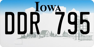IA license plate DDR795