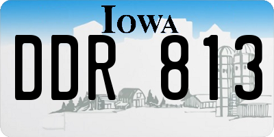 IA license plate DDR813