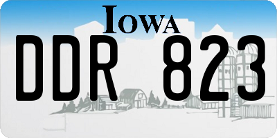 IA license plate DDR823