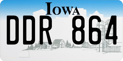 IA license plate DDR864