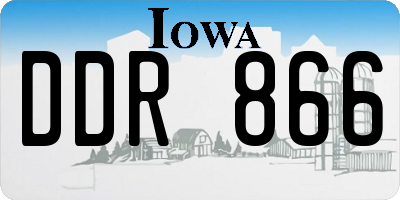 IA license plate DDR866