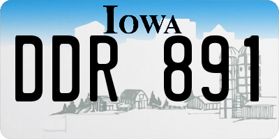 IA license plate DDR891