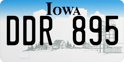 IA license plate DDR895