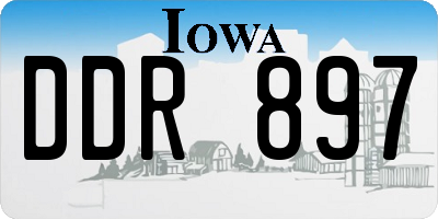 IA license plate DDR897