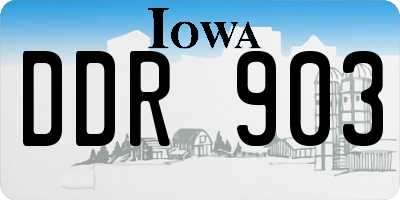 IA license plate DDR903