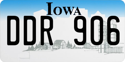 IA license plate DDR906