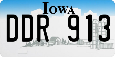 IA license plate DDR913