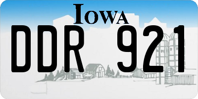 IA license plate DDR921