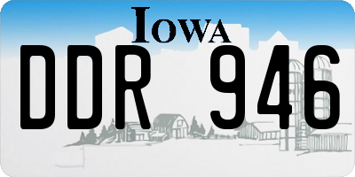 IA license plate DDR946