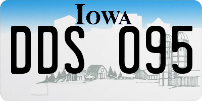 IA license plate DDS095
