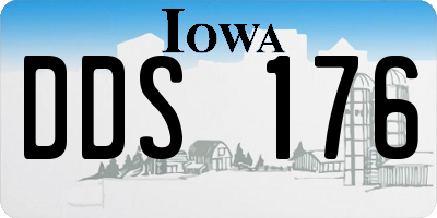 IA license plate DDS176