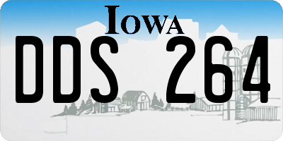 IA license plate DDS264