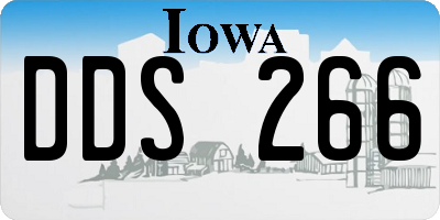 IA license plate DDS266