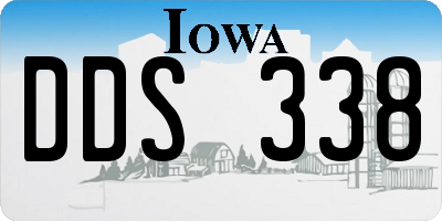 IA license plate DDS338