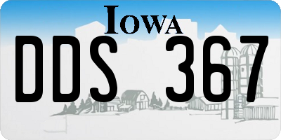IA license plate DDS367