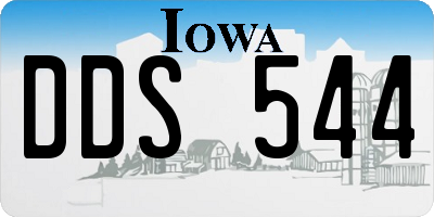 IA license plate DDS544