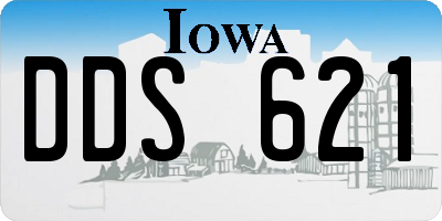 IA license plate DDS621