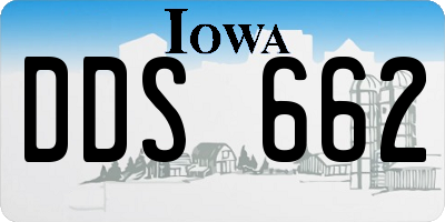 IA license plate DDS662