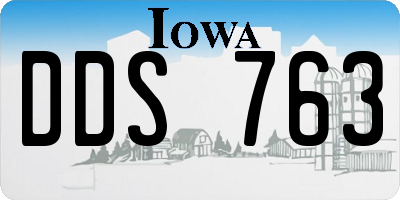 IA license plate DDS763