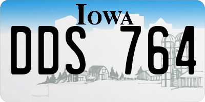 IA license plate DDS764