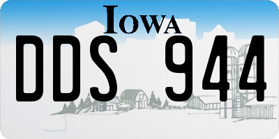 IA license plate DDS944
