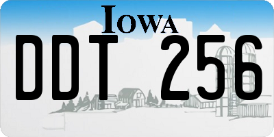 IA license plate DDT256