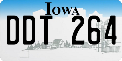 IA license plate DDT264