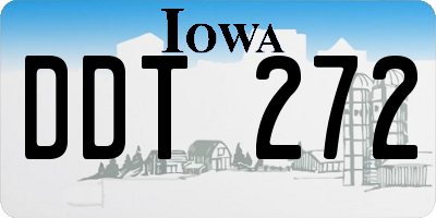 IA license plate DDT272
