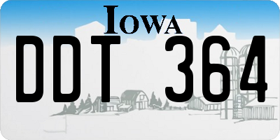 IA license plate DDT364