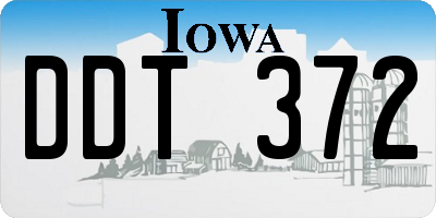 IA license plate DDT372