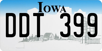 IA license plate DDT399
