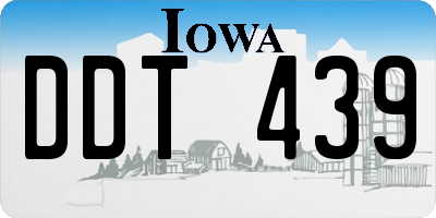IA license plate DDT439