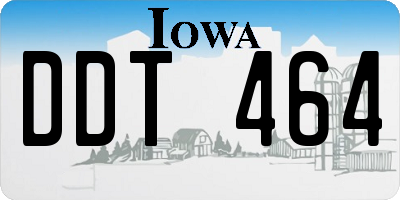 IA license plate DDT464
