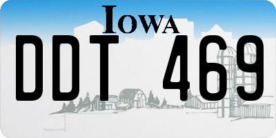 IA license plate DDT469
