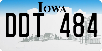 IA license plate DDT484