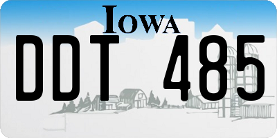 IA license plate DDT485