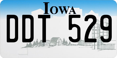 IA license plate DDT529