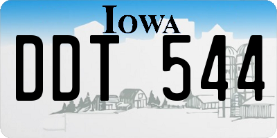 IA license plate DDT544