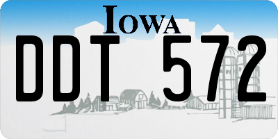 IA license plate DDT572
