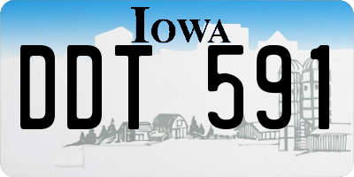 IA license plate DDT591