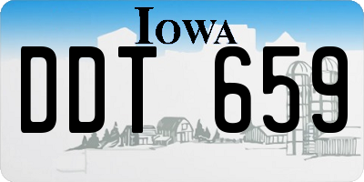 IA license plate DDT659