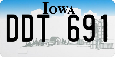 IA license plate DDT691