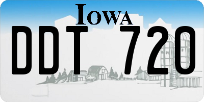 IA license plate DDT720