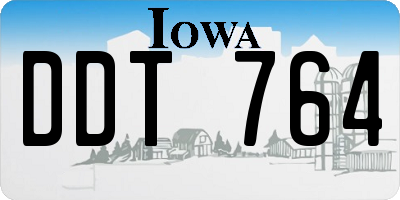 IA license plate DDT764