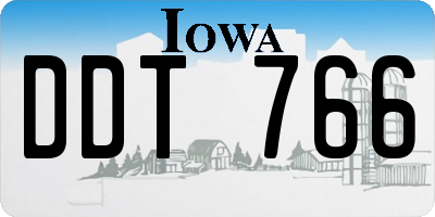 IA license plate DDT766
