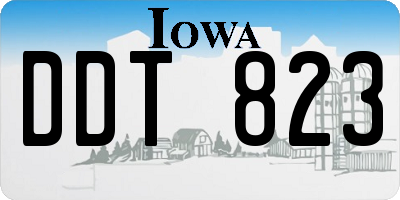 IA license plate DDT823