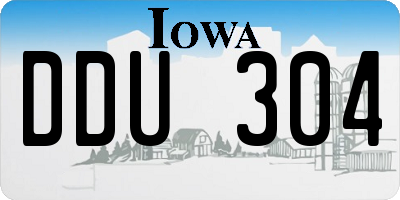 IA license plate DDU304