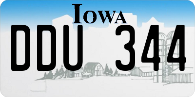 IA license plate DDU344