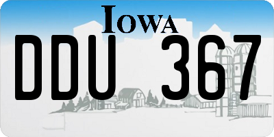 IA license plate DDU367