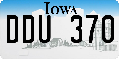 IA license plate DDU370